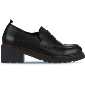 Resim Bueno Shoes Siyah Deri Kadın Loafer 01WZ4404 