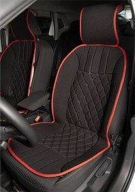 Resim Point Hyundai Accent Blue Oto Siyah-kırmızı Ön İki Koltuk Minderi 