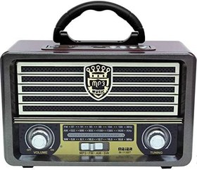 Resim Meier M-113BT Şarjlı Nostaljik Bluetooth Hoparlör Fm Radyo USB/SD/MP3 