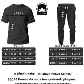 Resim Unisex 13 Baskılı Eşofman Takımı Siyah 