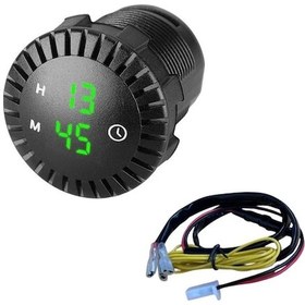 Resim Xuweiwei 1 Adet Led Dijital Saat Yeşil Pp Dokunmatik Ekran 12/24v Araç Karavan Yat 