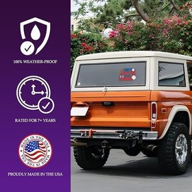 Resim Hey Meyilli Vurucu Salıncak Beyzbol Araba Çıkartması Komik Beyzbol Sopası, Mavi Yay Araba Pencere Aksesuarları Beyanlar Vinil Su Geçirmez 15 cm Tampon Çıkartması Anne Arkadaş İş Arkadaşına 