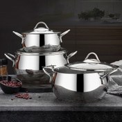 Resim First Class Delux Collection 6 Parça Çelik Güveç Tencere Seti 