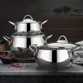 Resim First Class Delux Collection 6 Parça Çelik Güveç Tencere Seti 