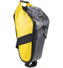 Resim Konesam Sarı Bisiklet Saddle Çantası 2.3l - Su Geçirmez Pvc Malzeme, Fener Kayışı, Geniş Kapasite, Bisiklet Arka Çantası Sarı 