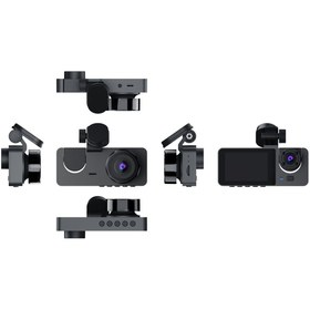 Resim idragon Y15 Araç Kamerası Fhd 1080P Araç Için Ekranlı Ön Arka ve Araç Içi Kamera 