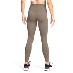 Resim Nike Zenvy Dri-Fit Kadın Kahverengi Antrenman Tayt DQ6013-233 
