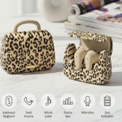 Resim Piranha 9980-C Çanta Tasarımlı TWS Kablosuz Bluetooth Kulak İçi Kulaklık / Bluetooth V5.4 / Type-C / Şarjlı 