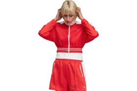 Resim P634556 Puma T7 Pique Cropped Jacket Kadın Ceket Siyah 