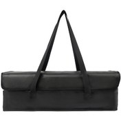 Resim Siyah Silikon Kumaş Li-po Pil Çantası - Ateş Ve Patlama Dayanıklı, 27x23x3cm Büyük Kapasite, Bisiklet/elektrikli Araç Pil Saklama Kutusu Siyah Siyah 