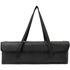 Resim Siyah Silikon Kumaş Li-po Pil Çantası - Ateş Ve Patlama Dayanıklı, 27x23x3cm Büyük Kapasite, Bisiklet/elektrikli Araç Pil Saklama Kutusu Siyah Siyah 