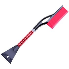 Resim Ranyeek Kırmızı Araba Kar/suzak Temizleyici: Çok Fonksiyonlu, Bölünebilir, Fırça Ve Kalın Eva El Koluyla Abs+pvc Malzeme 