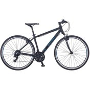 Resim Salcano City Life 24s V 28 Jant Full Shimano 24 Vites-18" Şehir ve Gezi Bisikleti Siyah-Mavi 