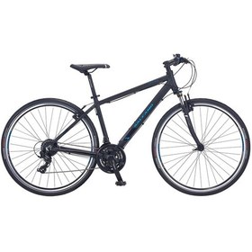 Resim Salcano City Life 24s V 28 Jant Full Shimano 24 Vites-18" Şehir ve Gezi Bisikleti Siyah-Mavi 