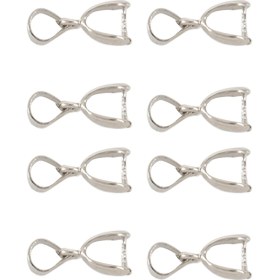 Resim Explosion1 100 Adet Bulgular Kefalet Konnektörü Balya Çimdik Toka Kolye (Gümüş) (Yurt Dışından) 