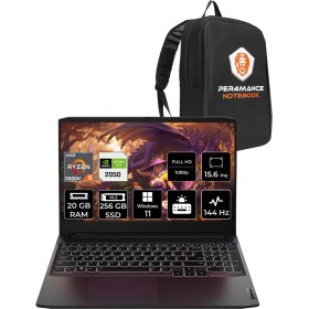 Resim Lenovo Ideapad Gaming 3 Amd Ryzen 5 5500H 20GB 256GB SSD RTX2050/4GB 15.6" Fhd 144Hz W11P Taşınabilir Bilgisayar & Per4 Çanta 82K202BRTXP416 