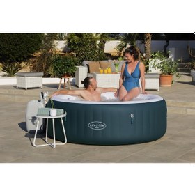 Resim Lay-z-spa Miami Airjet 6001d Enerji Tasarruflu Şişme Spa Havuzu,4-6 Kişilik Mavi 