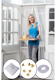 Resim Luz&pos Mıknatıslı Kapı Sinekliği Tül Perde 105 X 210 Cm 