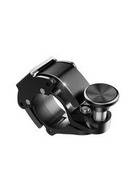 Resim 100db Alüminyum Alaşımlı Mini Bisiklet Zili Bisiklet Kornası 22-24 Mm Gidona Uygun Siyah Siyah 