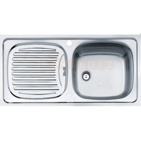 Resim Teka Ebm 45 Mutfak Eviye Sağ / Sol Paslanmaz Çelik Ebm 45 Sağ Delikli 