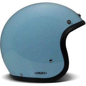 Resim Dmd Jet Retro Açık Motosiklet Kaskı Light Blue 