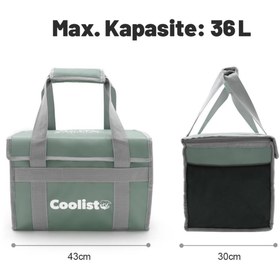 Resim Coolist Cl36lg 36 Litre Katlanabilir Termos Bez Çanta / Buzluk 