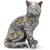 Resim Steampunk Polyester Kedi Figürü Model 1 