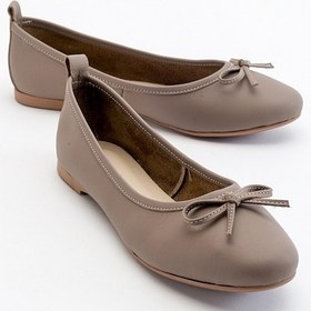 Resim Luvishoes Cilt Hakiki Deri Kadın Babet Ayakkabı 01 Taş 