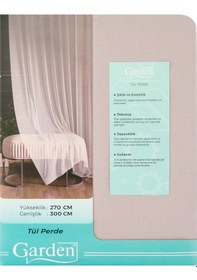 Resim Gardenn Poturge Tül Perde - Gri - 300x270 Cm Diğer 
