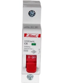 Resim Himel 1x6A 4.5kA C Eğrisi Otomatik Sigorta 