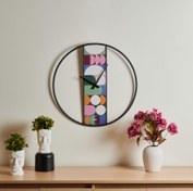 Resim Klik Circle Duvar Saati - Renkli - 60 cm 