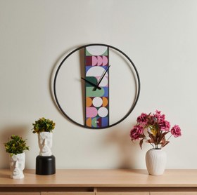 Resim Klik Circle Duvar Saati - Renkli - 60 cm 