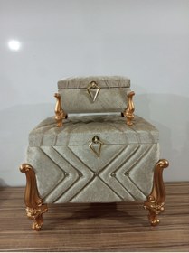 Resim Sandık Dünyası Söz Nişan Bohça Gelin Damat Çeyiz Sandığı 2li 0603 