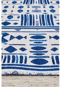 Resim Kaşmir Halı Dekoratif Art Trend Milos Çift Taraflı 180 x 280 CM Salon Mutfak Halısı Yolluk Kilim 