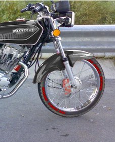 Resim Performance Stickers Full Send Motorsiklet Lastik Stikeri Mondial Falcon Uyumlu 8 Adet Lastik Yazısı 15-21 İnç 