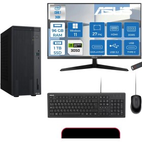 Resim Asus Expertcenter P500MV Intel® Core™ Ultra 7 240H 5.2ghz Aı 96GB Ddr5 1tb SSD 27"120Hz 6GB/RTX3050 WIN11HOME Mini Tower Masaüstü Bilgisayar E724016512B0D23H33+ZETTAUSBBELLEK 