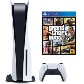 Resim Sony Ps5 Playstation 5 Oyun Konsolu + Gta V 5 Ps5 Oyun 