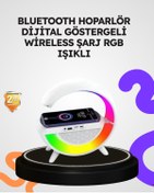 Resim AyrStore 2025 Yeni Seri 15W Kablosuz Şarjlı Led Atmosfer Lambası 