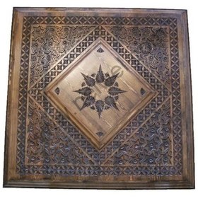 Resim Neiwel Osmanlı Hünkar Oymalı Ahşap Tavan Göbeği 