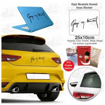 GAZİ MUSTAFA KEMAL İMZA STİCKER