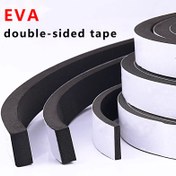 Resim EVA Çift Taraflı Bant - Mobilya Ayakları, Kapılar, Pencereler için Darbe Emici Titreşim Önleyici Pedler | 1/2/3/5/8mm Kalınlık, 1/1.5/2/3/4 Genişlik, Siyah, Dayanıklı & Aşınmaya Dayanıklı Zemin Koruma, İç ve Dış Mekan Kullanımı, Mobilya Koruması | Dekoratif Bant 
