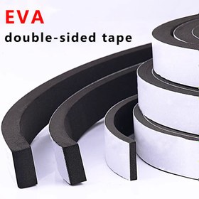 Resim EVA Çift Taraflı Bant - Mobilya Ayakları, Kapılar, Pencereler için Darbe Emici Titreşim Önleyici Pedler | 1/2/3/5/8mm Kalınlık, 1/1.5/2/3/4 Genişlik, Siyah, Dayanıklı & Aşınmaya Dayanıklı Zemin Koruma, İç ve Dış Mekan Kullanımı, Mobilya Koruması | Dekoratif Bant 