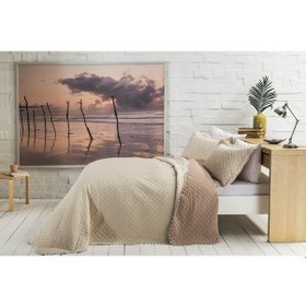 Resim Taç Genç Modası Çift Taraflı Yatak Örtüsü Seti Çift Kişilik Muse Mint Yeşili 