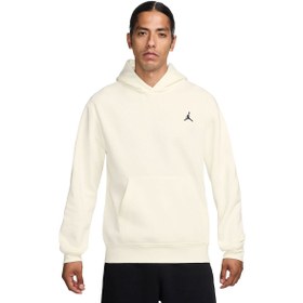 Resim Jordan Brooklyn Fleece Pullover Erkek Bej Basketbol Sweatshirt FV7281-133 