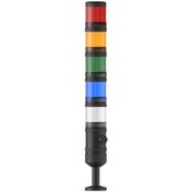 Resim MESAN Ø70 5 Kat Işıklı Kolon Multi Led Buzzer Tüp Montaj 12-24vac/dc 