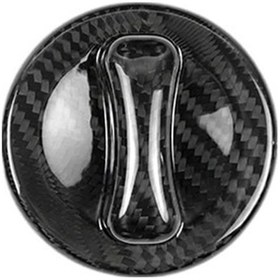 Resim Synodicmonth Mercedes Benz C300 C63s E63s E55 Amg Gts Cl Cla Clk Cls B İçin Evrensel Gerçek Sert Karbon Fiber Yakıt Deposu Kapağı Kapağı 