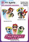Resim F17 Ajans Ütü ile Yapışan Tekstil DTF Transfer Baskı Powerpuff Girls 