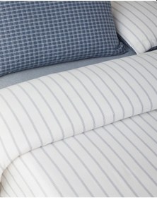 Resim English Home Pincheck İpliği Boyalı Tek Kişilik Çarşaflı Nevresim Takımı 160x220 Cm Mavi Mavi 