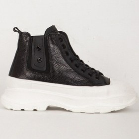 Resim Marcomen 18443 Gerçek Deri Yarım Bilek Erkek Sneaker Siyah 