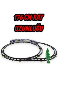 Resim YILDIRIM OYUNCAK Uzaktan Kumandalı Led Işıklı Sesli 30 Parça Raylı Aksesuarlı Manyetik Vagonlu 176 cm Tren Seti 